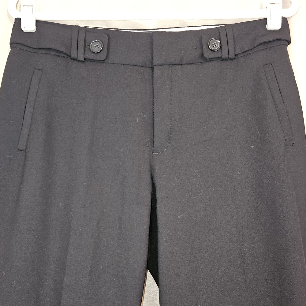 NWOT Banana Republic black Italian wool Jackson trousers pants Womens 10 - Picture 6 of 7